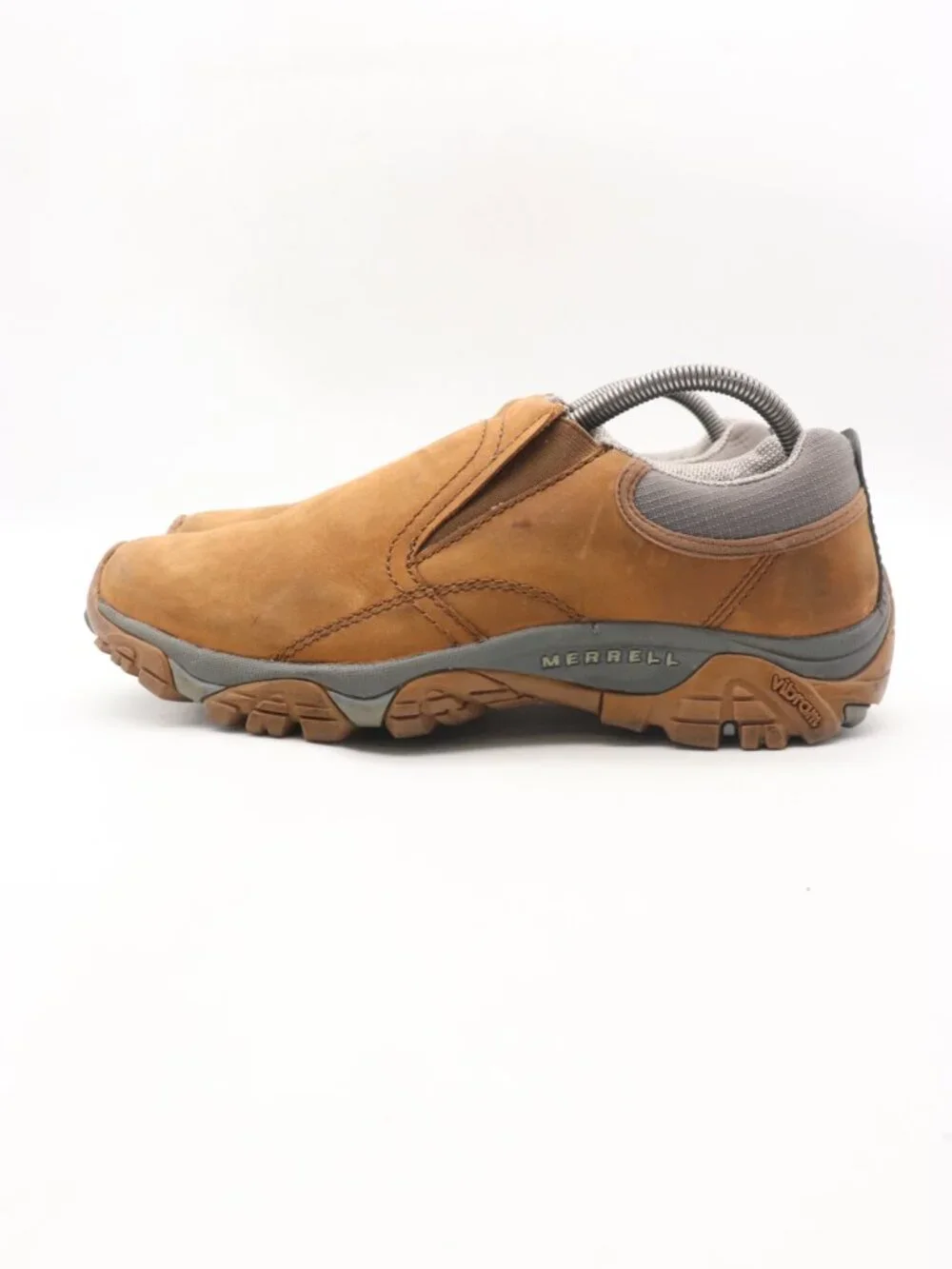 Merrell Jungle Moc Men's Size 9 Brown Leather Slip On Hiking Shoes J71013